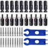 Leanockesa 10 Pairs MC4 Solar Connectors Male and Female, IP67