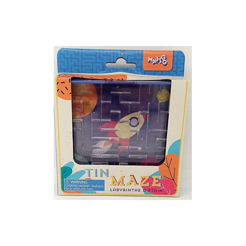 MAJIGG Keycraft Tin Maze Game (3 different designs, 1 will