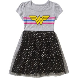 Wonder Woman Big Girls Tutu Dress L (10-12)