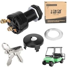 10L0L Starter Ignition Key Switch for Club Car DS 1996-up 36V or 48V Electric Golf Cart, OEM# 101826201