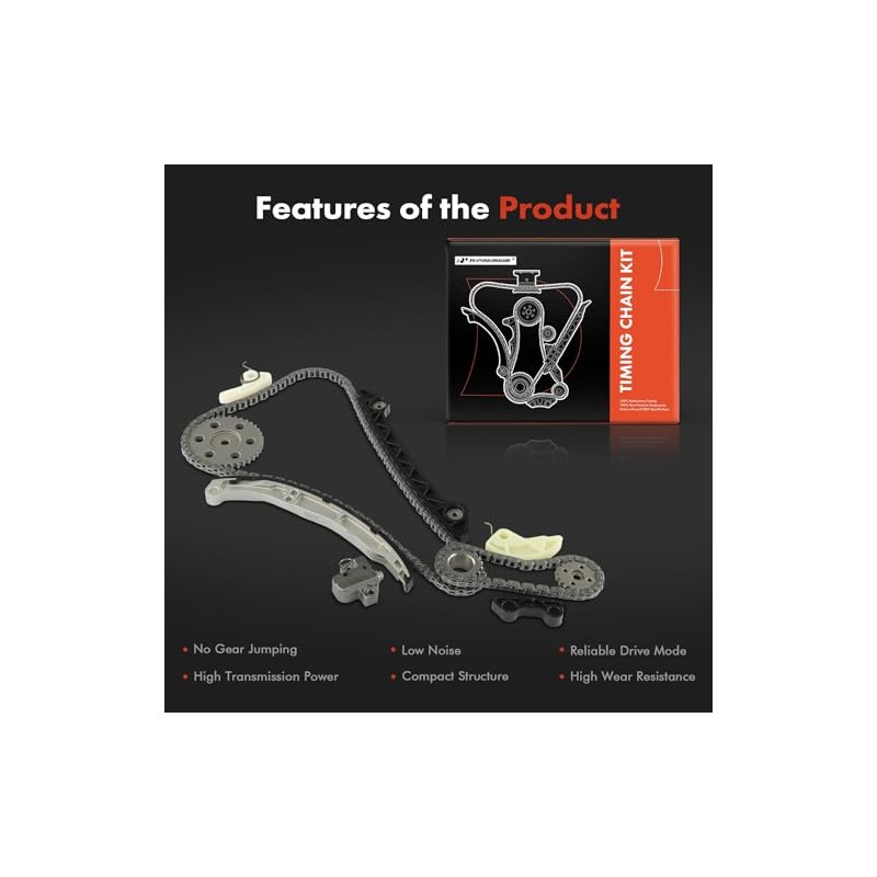 A-Premium Kit de 11 Cadenas Distribución c/Piñón, Tensor y Guía