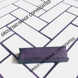 Grout 360 Eggplant Sanded Tile Grout for Tile Installation Jobs. Use on Floors, Walls, Back Splashes, Showers, and Mosaics. (5)