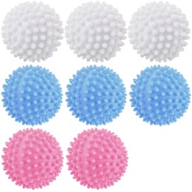 8 Pcs Tumble Dryer Balls Set, Laundry Balls for Tumble Dryer, Washing Ball for Washing Machine, Reusable Dryer Balls for Home Clothes Cleaning