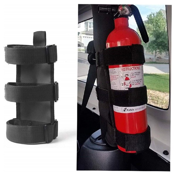 Adjustable Roll Bar Fire Extinguisher Mount Holder 3 lb for