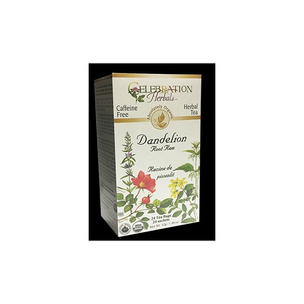 Celebration Herbals Dandelion Root Raw Tea (Organic) - 24 Tea Bags