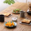 marna 686B Eco Karat Toast Plate, Blue, Porous Ceramic