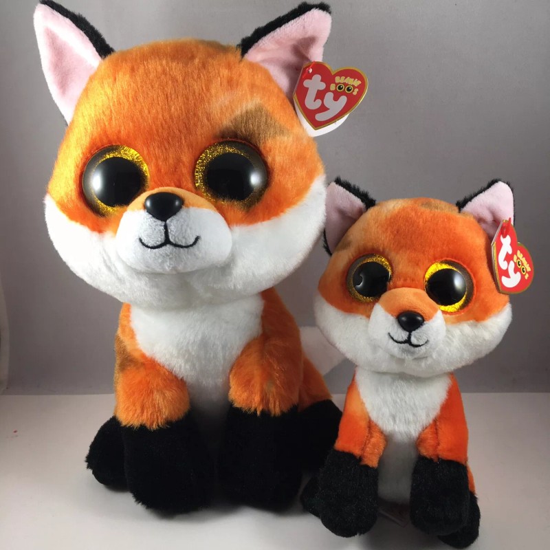 Ty SET of 2 Ty Beanie Boos - MEADOW Orange