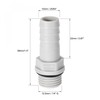 sourcing map PVC Barb Hose Fitting Connector Adapter 10mm or