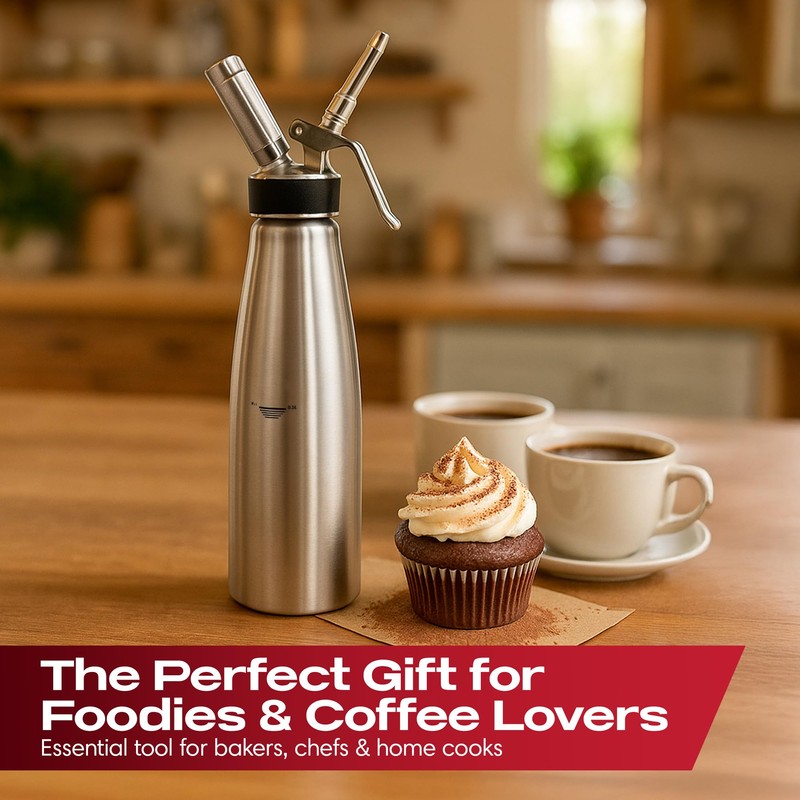 Chef Master (1 Pint / 0.5 Liter) Stainless Steel Whipped