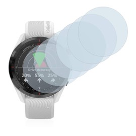 Savvies 6 Pack Screen Protector compatible with Garmin Approach S62 Protection Film Clear