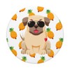 Funny Cute Tattoo Pug Sunglasses gifts - Pineapple Pattern