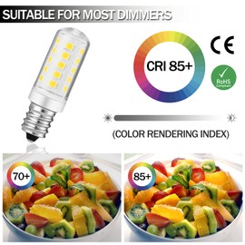 Yucclim Double-Sided Mirror LED Bulb Dimmable for Conair illuminations Makeup Mirror Double Sided Illuminated Mirror Fits Jerdon Makeup Mirror Replaces, 2PCS (Natural White)