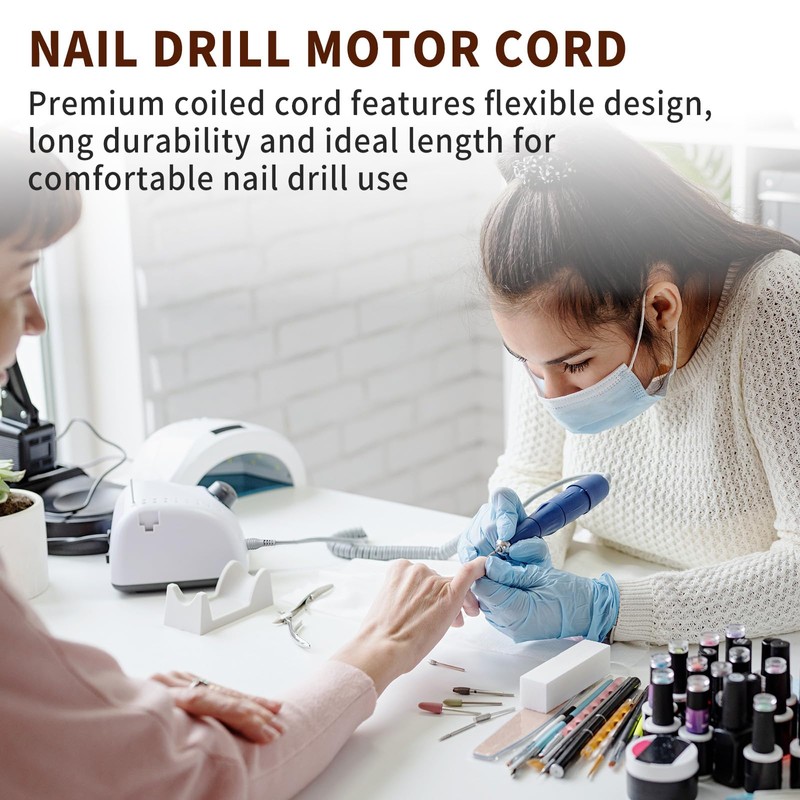 Nail Drill Motor Cord Compatible with Mani-pro KP-60 KP60 Nail