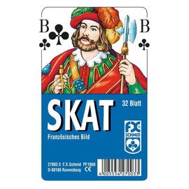 Ravensburger Ravensburger 27003 - Skat, Französisches Bild, 32 Karten in Klarsicht-Box