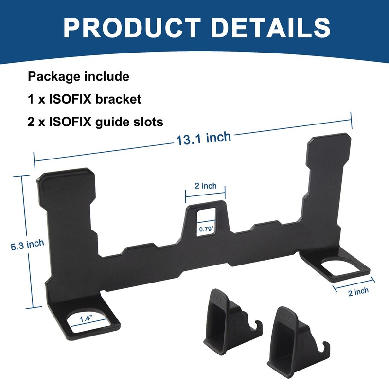 HOZHEM Car ISOFIX Mount Bracket Child Safety Seat Mount Bracket
