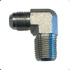 3/8" Male JIC to 1/2" Male Pipe NPT Elbow 90° Hydraulic Adapter