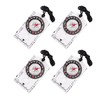4 Pcs Outdoor Compass with Adjustable Declination,Magnifier,Ruler,Scale. Multifunctional Orienteering Waterproof