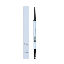 Fleeky Micro Pen Eyebrow Pencil - Fine Line for Precise Repainting and Shaping, Smudge-proof and Waterproof Hold, Double-Sided Eyebrow Micropen with Brush, Vegan & Cruelty-Free (Light Brown)