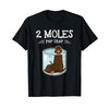 Two Moles Per Litre Science Humour Animal Pun Gift T-Shirt