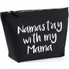 Hippowarehouse Namast'ay With My Mama printed make up cosmetic wash