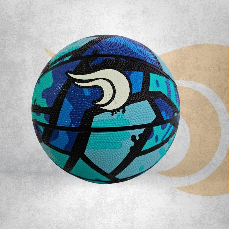 Balón De Basquetbol Flow Duxx 3 Hule Flow Azules