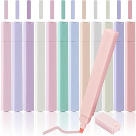 GOTFUN Pack of 12 Pastel Highlighter Pens, Marker Pastel Aesthetic Pens Highlighter Set Pastel Pens for School Office Diary, Notebook Writing