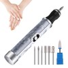 Snblzhef Electric Nail File Thick Toenails 4 Speeds Cordless Acrylic