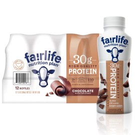 Fairlife Nutrition Plan Chocolate, 30 g Batido de Proteínas 11.5 (12 paquetes) - NUEVO.