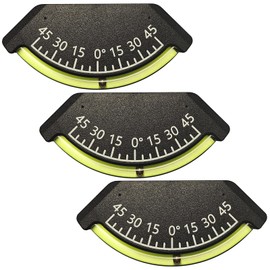 Geouniver 3-Pcs High-Visibility Ball Level Gauge for RV, Camper, Trailer | Shatterproof Flex-Tube Inclinometer | Bubble Level Alternative with Wide Angle Range (±45°)