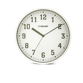 Orologio da parete al quarzo rotondo 25 cm, orologio da parete senza ticchettio, orologio da muro moderno e silenzioso 10 pollici. Numeri facili da leggere. Ideale per ufficio,cucina,scuola,palestra