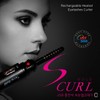 S Curl Heated Eyelash Curler Gold for Natural & Artificial Lashes Mascara Curler