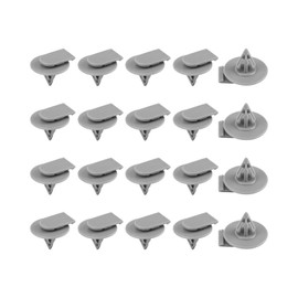 20pcs Wheel Arch Trim Clips Universal Side Door Front Rear Wheel Arch Moulding Fasteners Car Rivet Retainer Clip Parts for R50 R52 R53 R55 R56 Grey Plastic Exterior