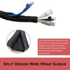 Split Mesh Cord Sleeve Loom Tubing Cable Cover Braided Cable
