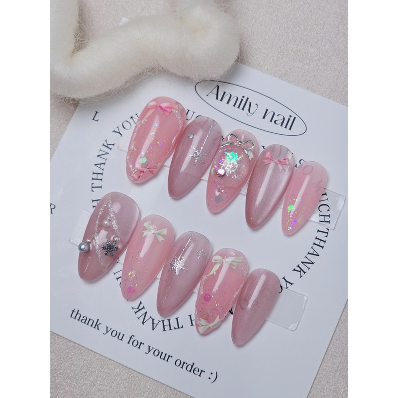 Laura [Handmade Nail Tips] Emily Nail - Short Coffin /