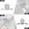 HDBUBALUS Motorcycle Chrome Tappet/Lifter Block Accent Cover Fit for Harley