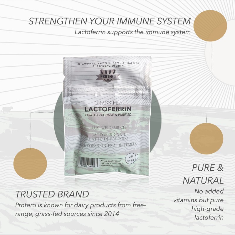 PROTERO Pure Lactoferrin | New Zealand Grass-fed | Highly-Purified -