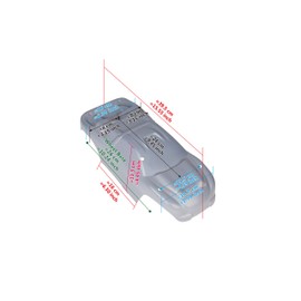 SummitLink Custom Body Muddy Orange Over Black Compatible for 1/10 Scale RC Car or Truck (Truck not Included) R-G-01