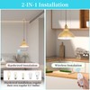 XIGUCUCN Battery Operated Pendant Lights 2 Pack,Rechargeable Pendant Light with
