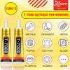 ALECPEA Upgrade T-7000 Black Adhesive Glue - 2PCS 15ml |