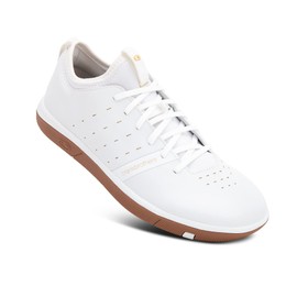 Crank Brothers Unisex Stamp Street Fabio Trainers, White Gold