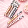 Hppsctink 2pcs Flüssiger Lippenstift, 2.4g Silber Weiß Lippenstift und 2.4g