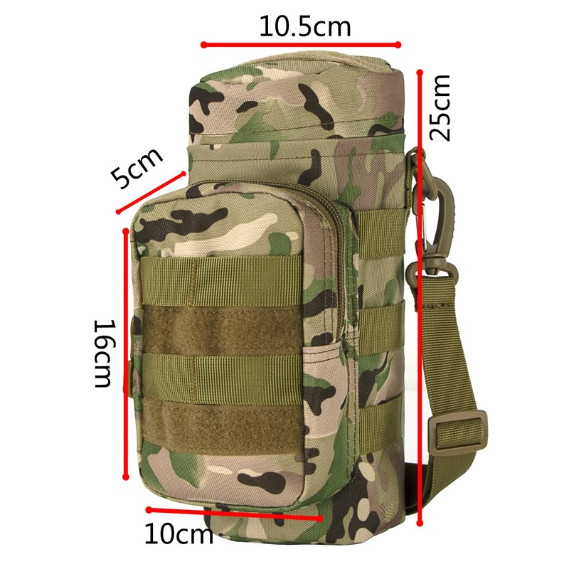 bvya Tactical Molle Water Bottle Pouch Holder H2O Hydration Carrying