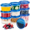 Soelomu 8 oz Freezer Storage Containers with Twist Top Lids,