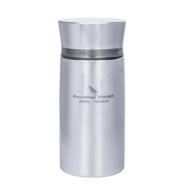 Boundless Voyage Ti3014D 280 ml Titanium Vacuum Flask Insulated Bottle Portable Slim Water Bottle for School Car