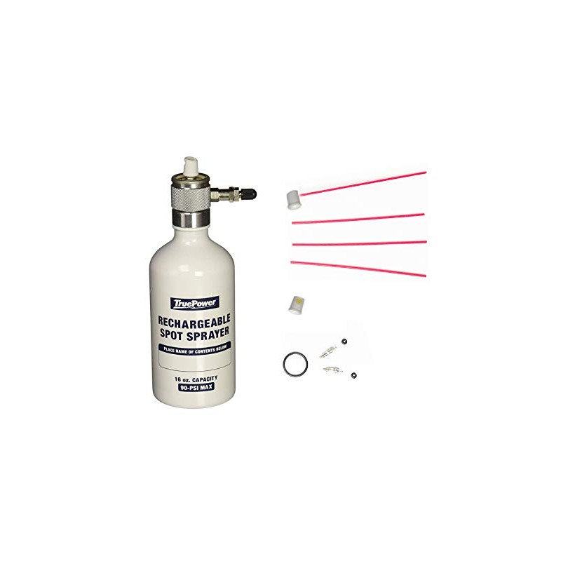 TruePower Reusable Refillable Multipurpose Aerosol Compressed Air Spray Bottle for
