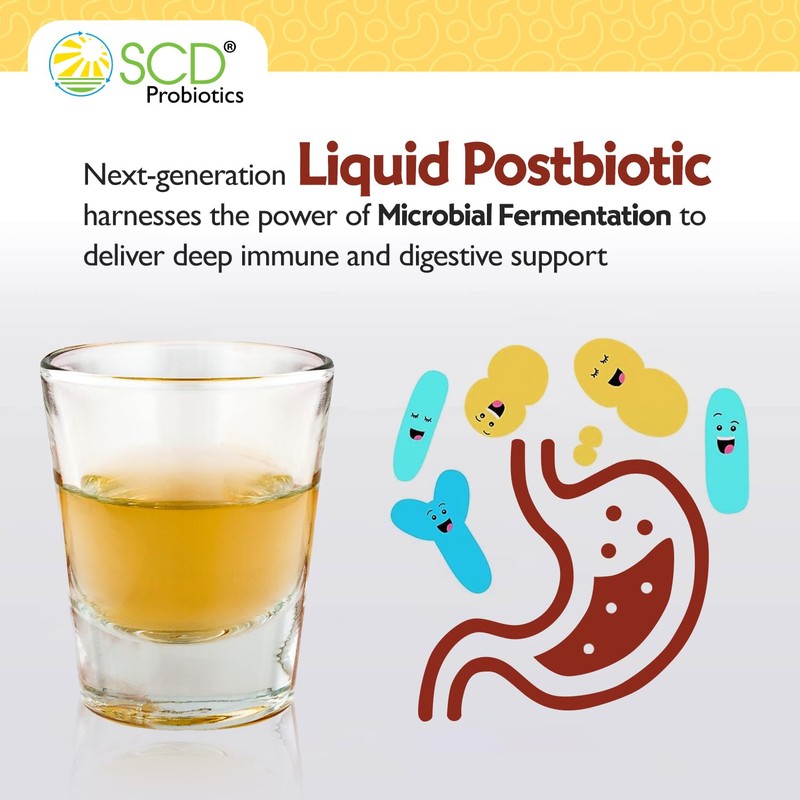 SCD Probiotics Xtra Immunity – Bio-Fermented Postbiotic Liquid Supplement with