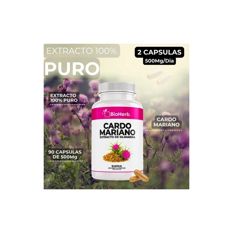 BioHerb | Cardo Mariano 100% Puro – Extracto de Silimarina