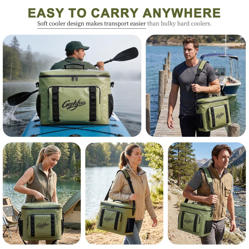 Modoker Kayak Cooler Bag, Waterproof Insulated Soft Cooler, Large Capacity