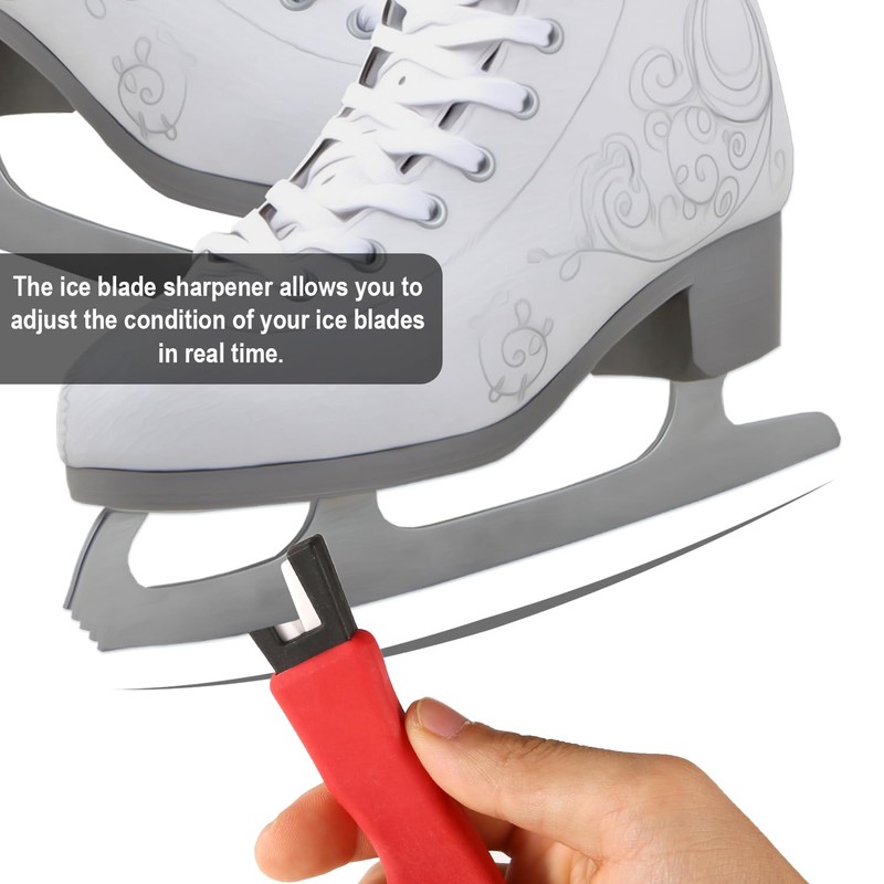 Ice Skate Sharpener, Portable Ice Skate Edge Blade Sharpener with