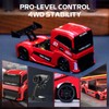 ARRIS 1/87 Micro RC Drift Pocket Car, Precision 4WD Desktop